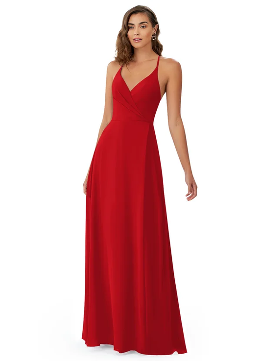Cross Backless Flared Maxi Dress with slit