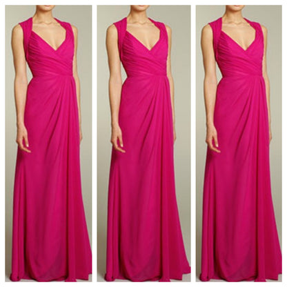 Hot Pink Long Maxi Dress