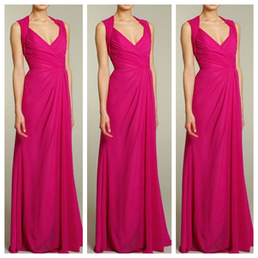 Hot Pink Long Maxi Dress