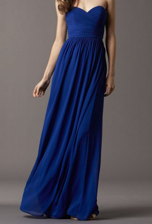 Royal Blue Tube Maxi Dress