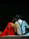 Red One Shoulder Mega Trail Gown