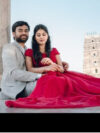 Prewedding Double Draped Mega Trail Gown