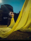 Yellow Prewedding Mega Trail Gown