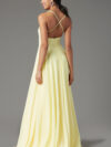 Long Square-Neck Formal Prom Dress