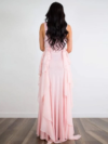 Photoshoot Gown With Chiffon Waves