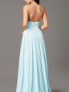 Long Square-Neck Formal Prom Dress