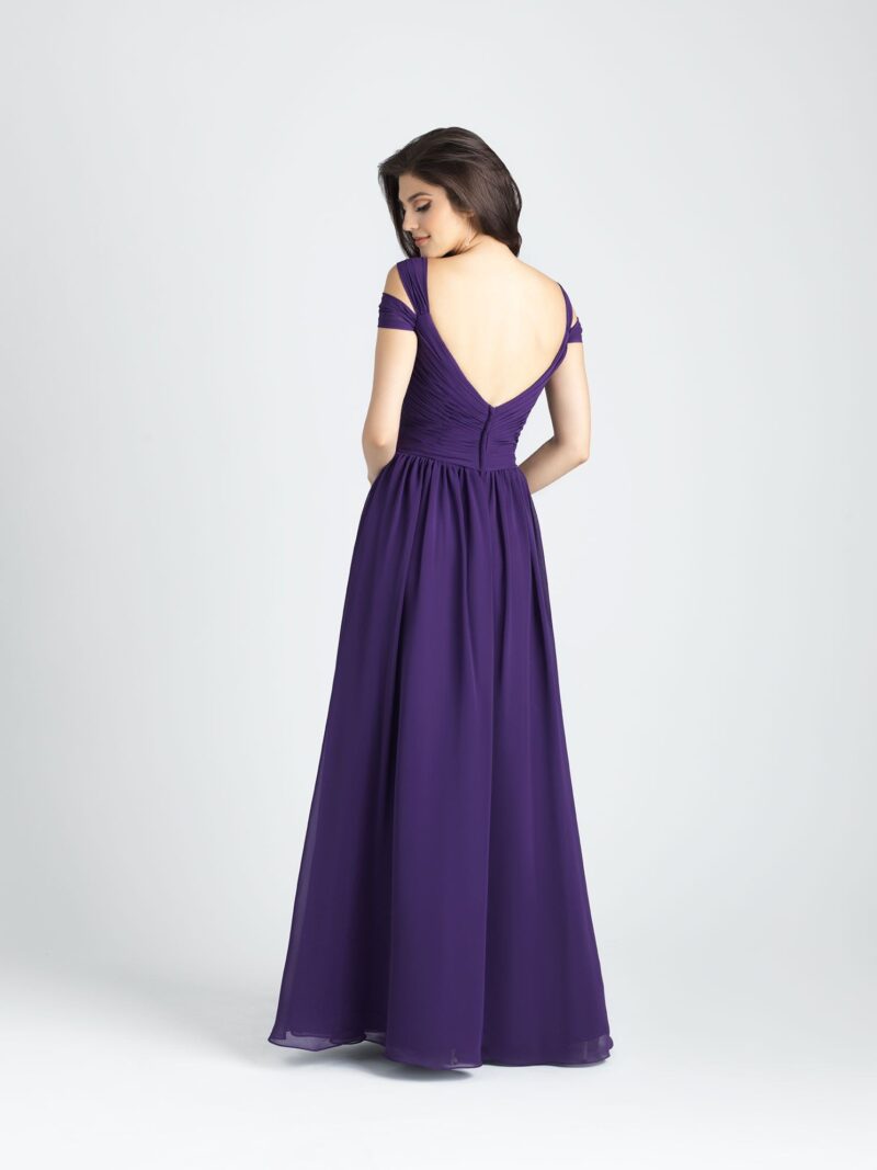 Purple Fairy Tale Multiple Layered Off Shoulder Gown