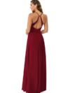 Cross Backless Flared Maxi Dress with slit