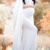 Maternity Solid Color White Lycra and Georgette Dress