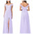 Lilac Off Shoulder Maxi and Evening Dress with slit