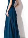 Teal Green One Shoulder Maxi Dress