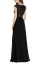 Black Sequins and Georgette Maxi Dress