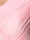 Baby Pink One Shoulder Draped Maxi Dress