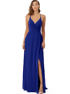 Cross Backless Flared Maxi Dress with slit