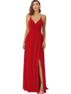 Cross Backless Flared Maxi Dress with slit