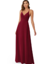 Cross Backless Flared Maxi Dress with slit