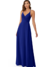Cross Backless Flared Maxi Dress with slit