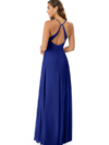 Cross Backless Flared Maxi Dress with slit