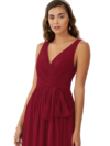 Deep V Neck Backless Bridesmaid Dress
