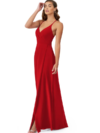 Cross Backless Flared Maxi Dress with slit