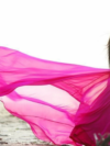 Hot Pink One Shoulder Mega Trail Gown