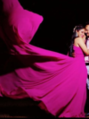 Hot Pink One Shoulder Mega Trail Gown